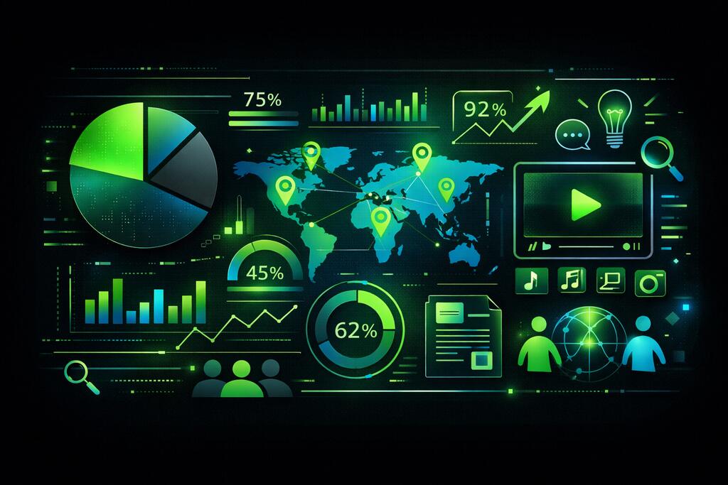 Ψηφιακή οθόνη με πράσινα γραφήματα ασφαλείας